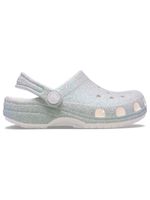 Zueco-Niños-Grandes-Classic-Iridescent--Blanco-Crocs