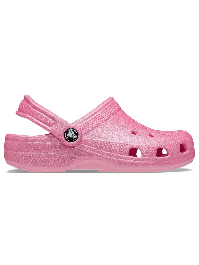 Zueco-Niños-Grandes-Glitter-Clog-Rosado-Crocs
