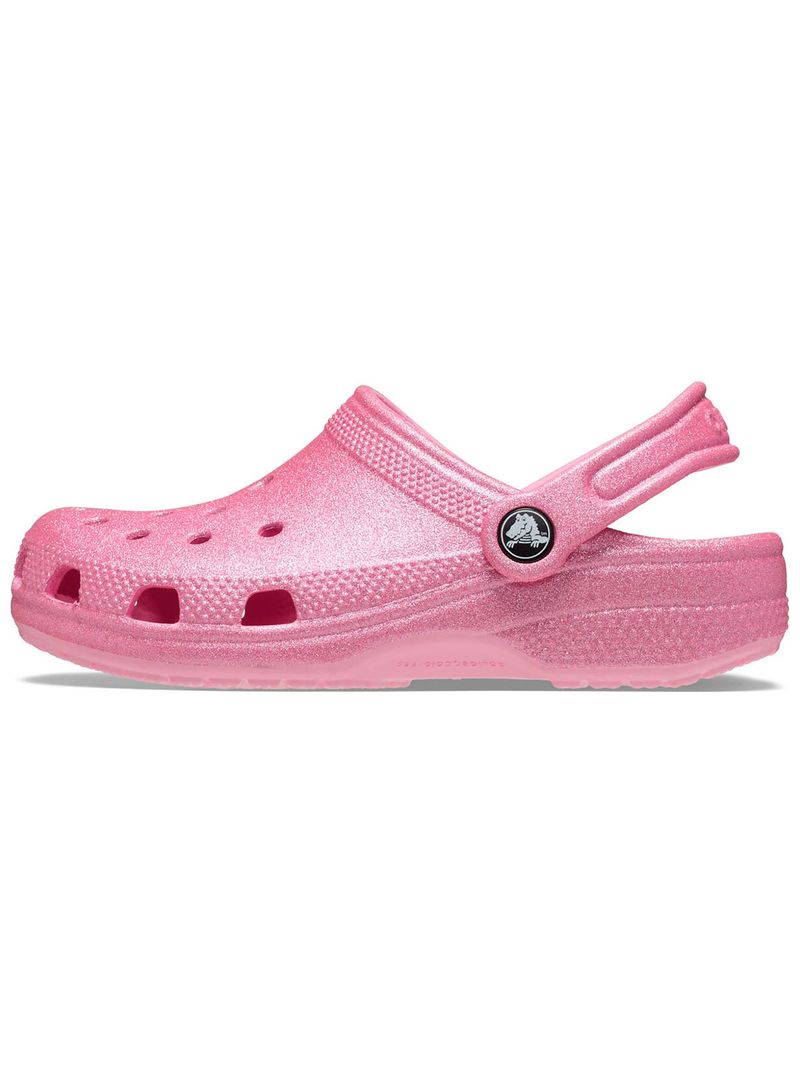 Zueco-Niños-Grandes-Glitter-Clog-Rosado-Crocs