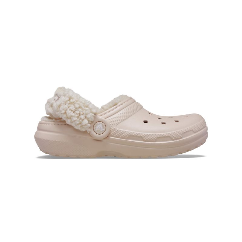 Zueco-Niños-Pequeños-Classic-Fleece-Lined-Rosado-Crocs