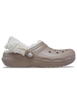 Zueco-Niños-Grandes-Classic-Fleece-Lined-Cafe-Crocs