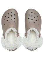 Zueco-Niños-Grandes-Classic-Fleece-Lined-Cafe-Crocs