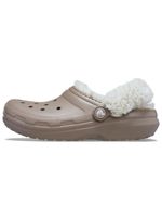 Zueco-Niños-Grandes-Classic-Fleece-Lined-Cafe-Crocs