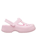 Zueco-Infantil-Niña-Mary-Jane-Clog-K-Rosado-Crocs