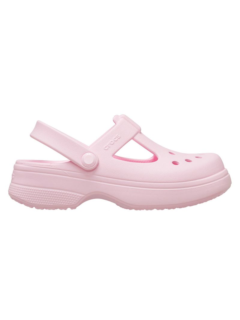 Zueco-Infantil-Niña-Mary-Jane-Clog-K-Rosado-Crocs