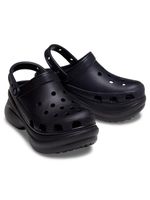 Zueco-Plataforma-Mujer-Bae-Clog-Negro-Crocs