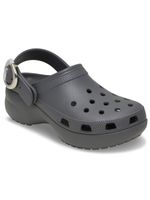 Zueco-Mujer-Classic-Platoform-Buckle-Gris-Oscuro-Crocs
