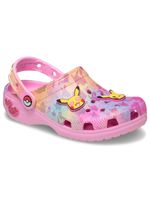 Zueco-Niños-Grandes-Classic-Clog-Pikachu-Rosa-Crocs