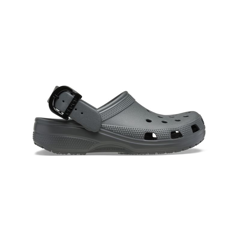 Zueco-Unisex-Classic-Buckle-Clog-Gris-Oscuro-Crocs