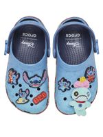 Zueco-Niños-Pequeños-Classic-Clog-Stitch-Azul-Crocs