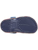 Zueco-Niños-Pequeños-Classic-Clog-Stitch-Azul-Crocs