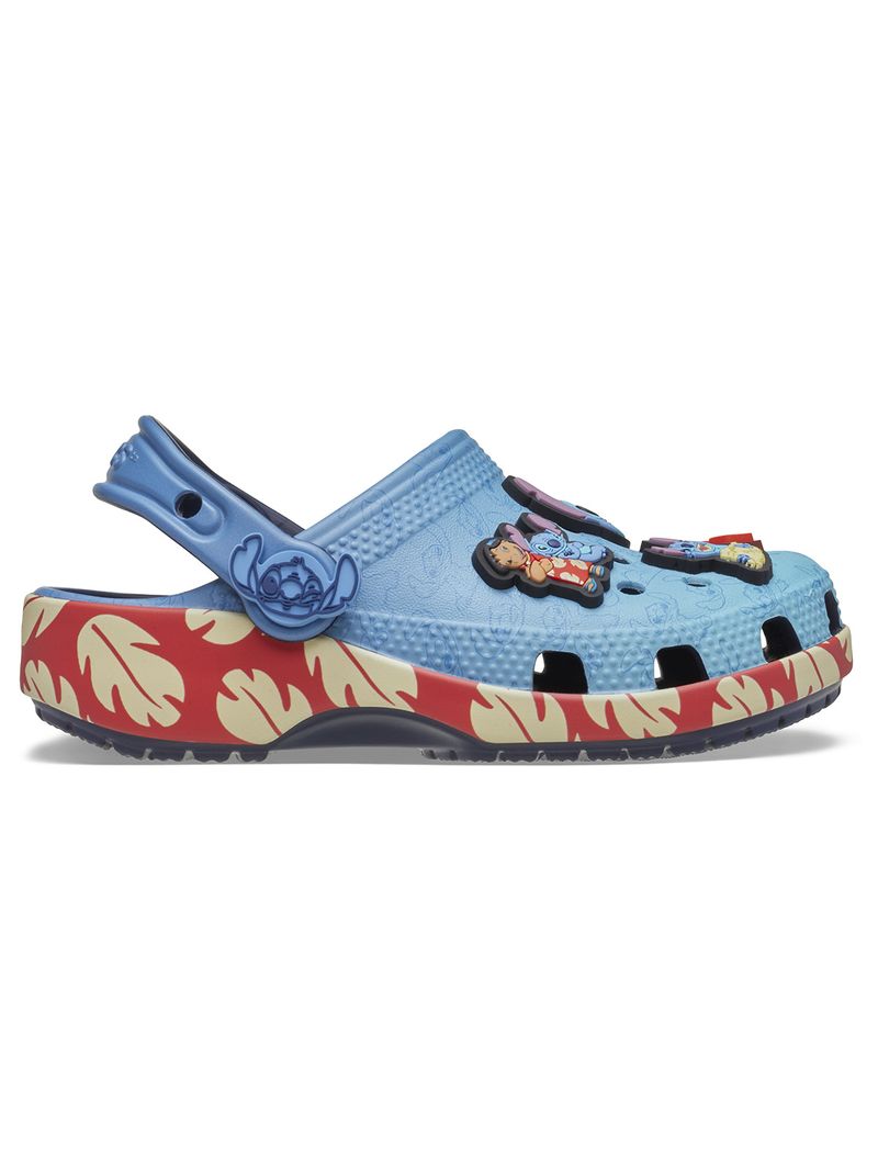 Zueco-Niños-Grandes-Classic-Clog-Stitch-Azul-Crocs