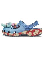 Zueco-Niños-Grandes-Classic-Clog-Stitch-Azul-Crocs
