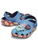 Zueco-Niños-Grandes-Classic-Clog-Stitch-Azul-Crocs