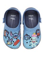 Zueco-Niños-Grandes-Classic-Clog-Stitch-Azul-Crocs
