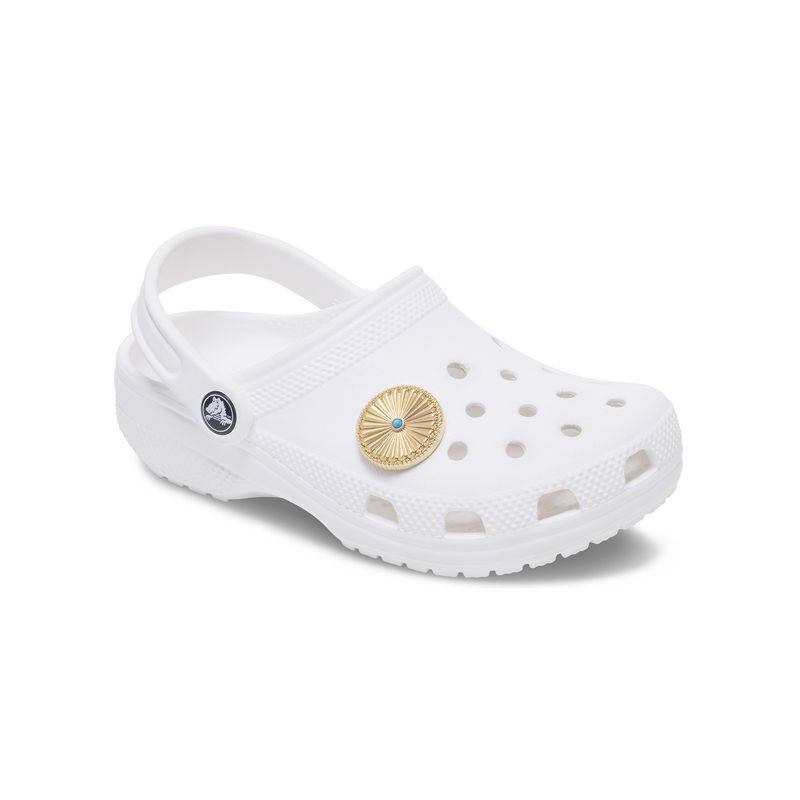 Jibbitz-Pendiente-Western-De-Oro-Turquesa-Crocs