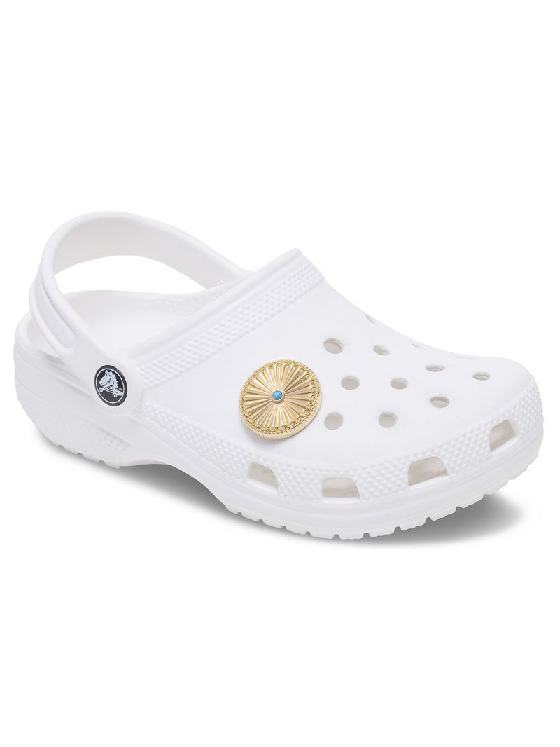 Jibbitz-Pendiente-Western-De-Oro-Turquesa-Crocs