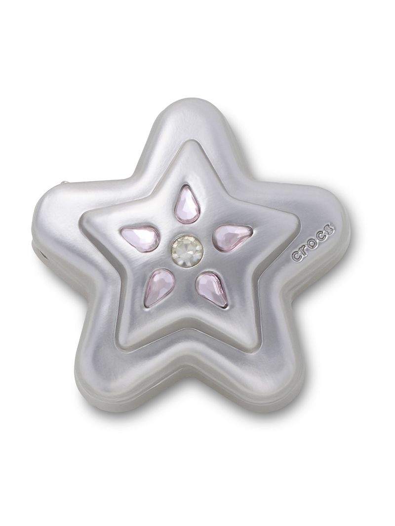 Jibbitz-Medallon-Estrella-De-Plata-Crocs