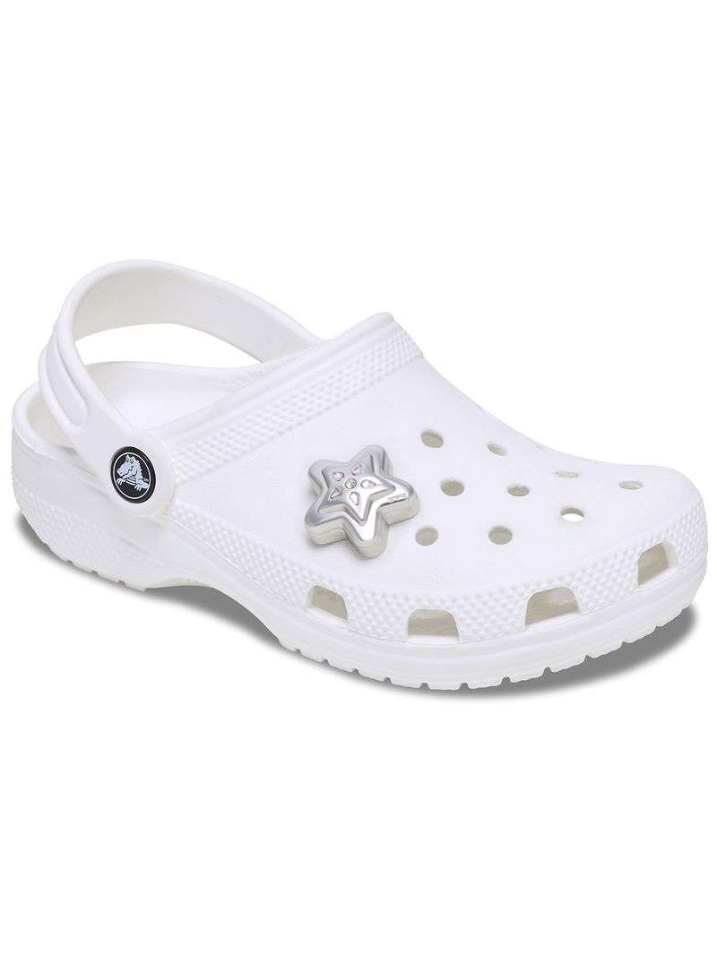 Jibbitz-Medallon-Estrella-De-Plata-Crocs