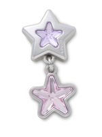 Jibbitz-Colgante-De-Estrella-Morado-Y-Rosa-Crocs