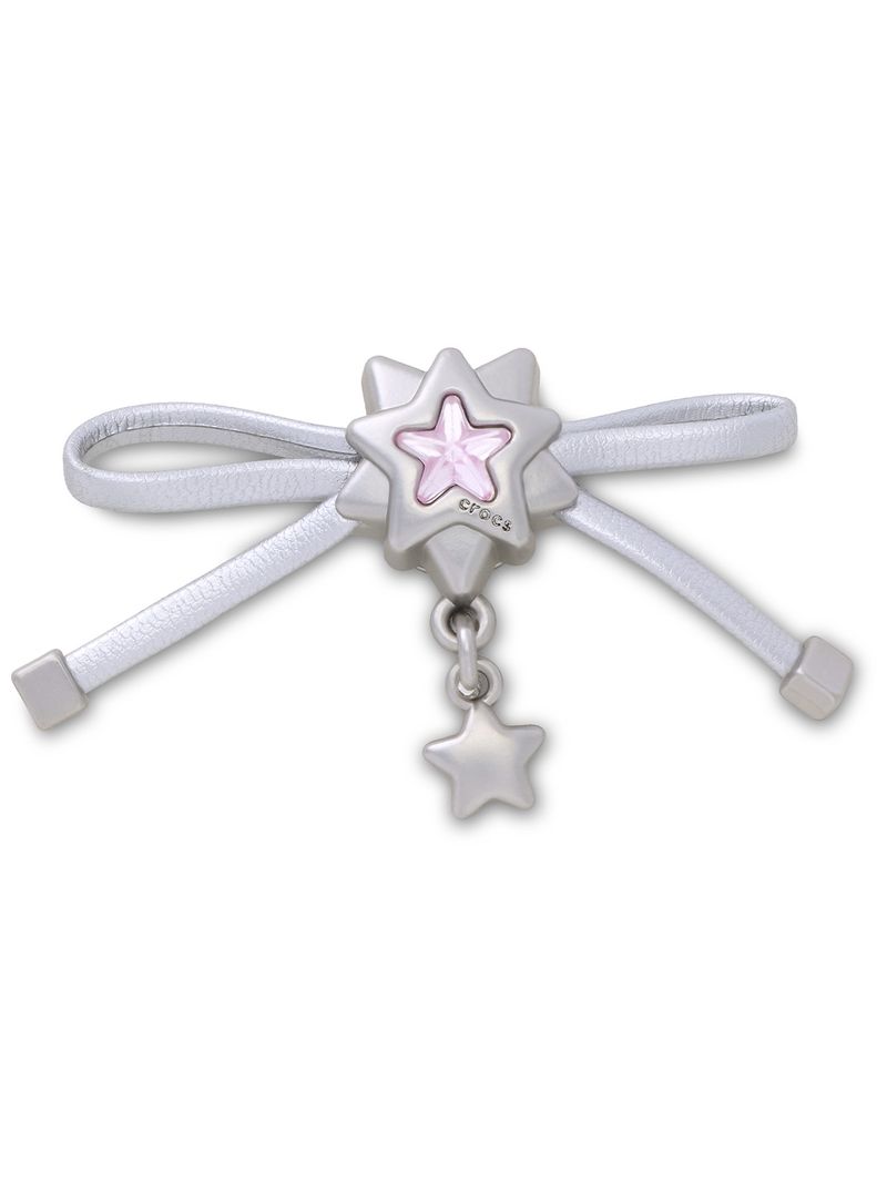 Jibbitz-Lazo-con-Estrella-Plateado-Crocs