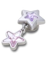 Jibbitz-Colgante-De-Estrella-Morado-Y-Rosa-Crocs