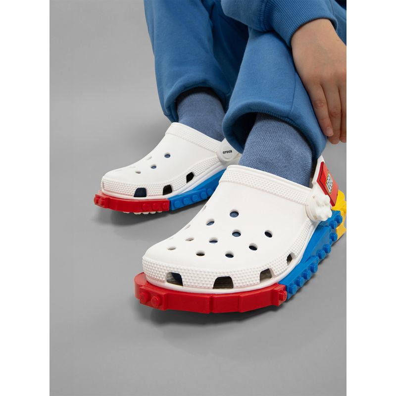 Zueco-Niños-Grandes-Lego-4LW-System-Clog-Blanco-Crocs