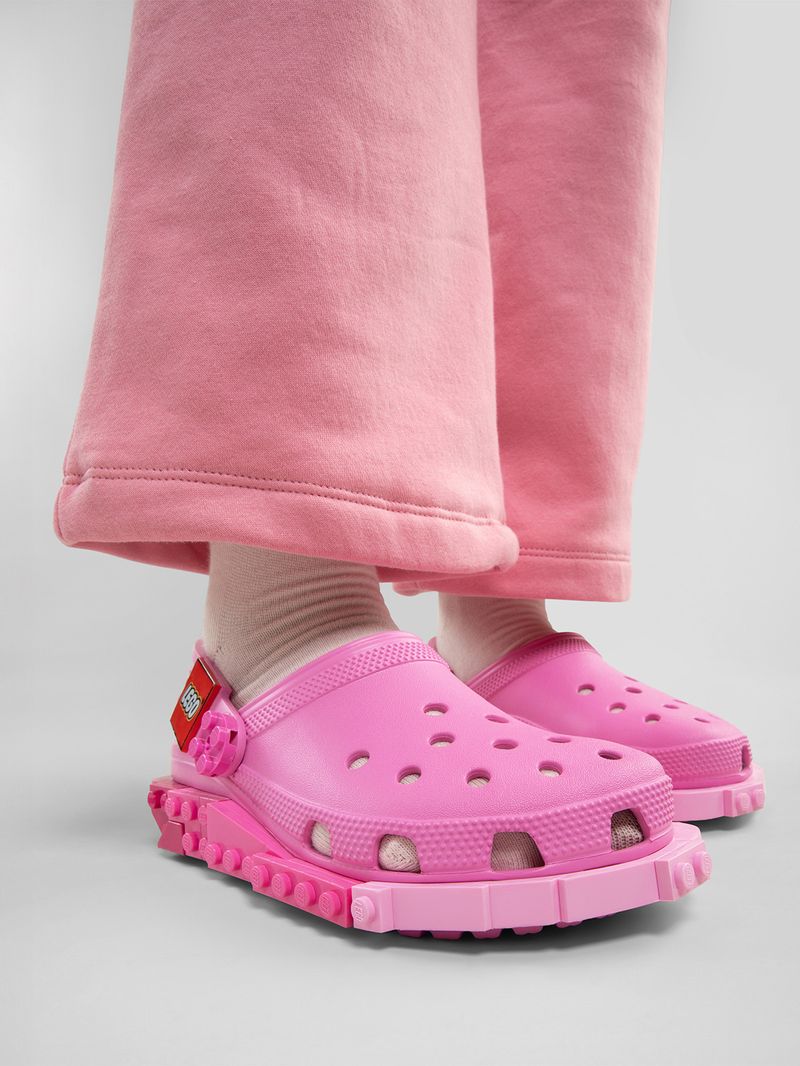 Zueco-Niños-Grandes-Lego-4LW-System-Clog-Rosa-Crocs
